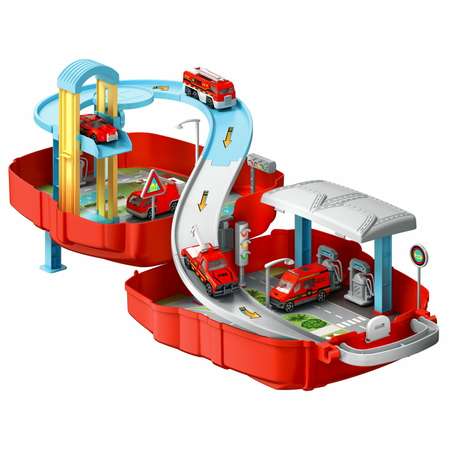 Парковка 1TOY пожарная станция многоуровневый, с лифтом