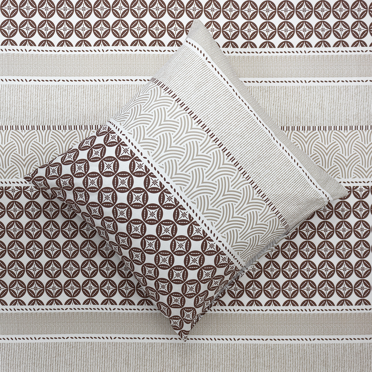 Комплект постельного белья BRAVO Кремат семейный 5 предм. - фото 4