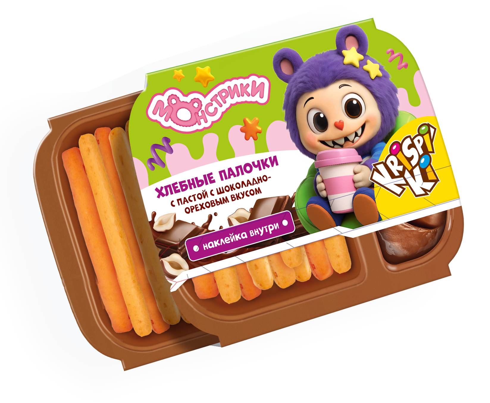 Хлебные палочки Конфитрейд с шоколадно-ореховой пастой с сюрпризом 35г в ассортименте - фото 3