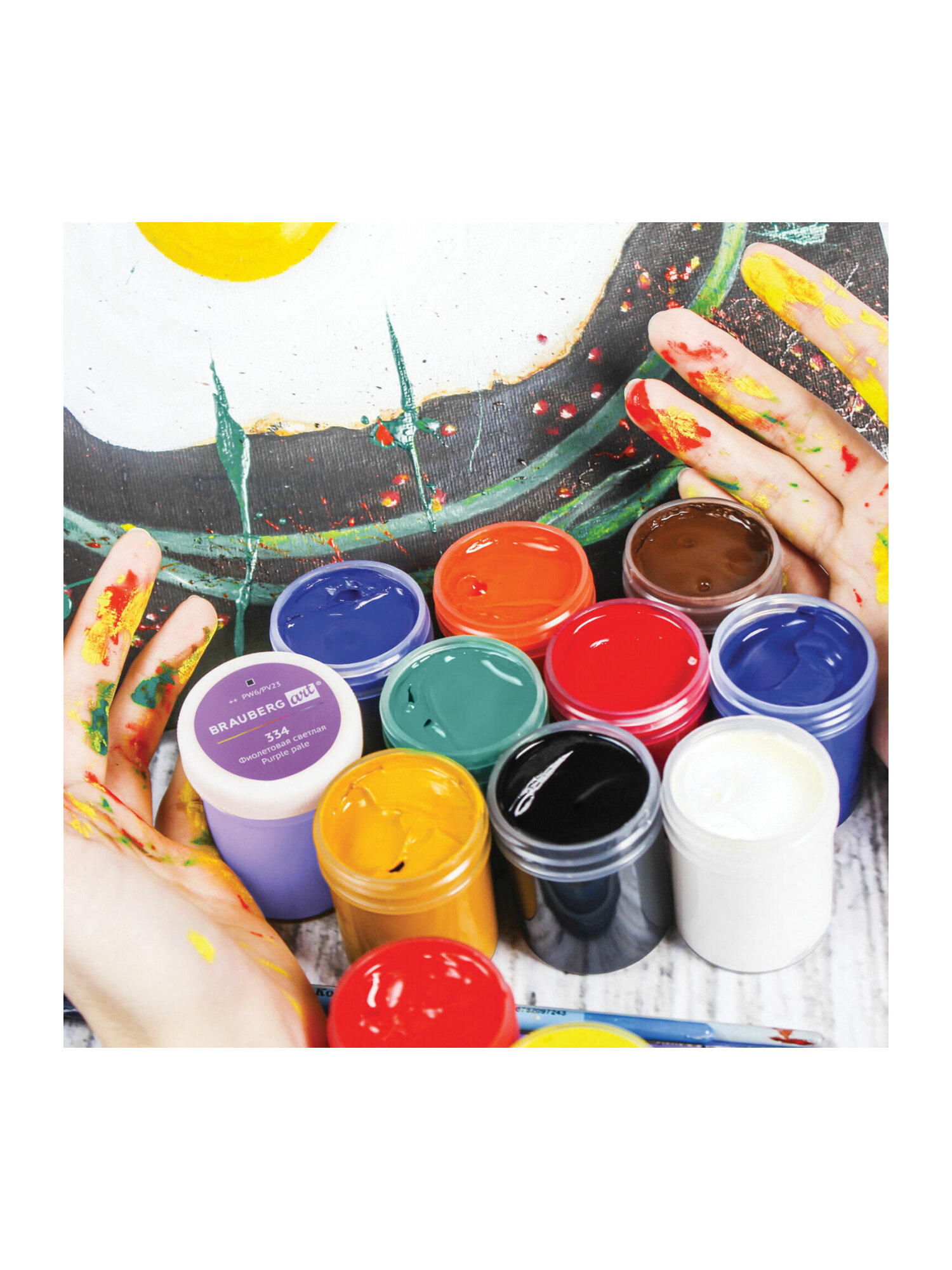 Краски гуашь Brauberg 12 цв. - фото 25