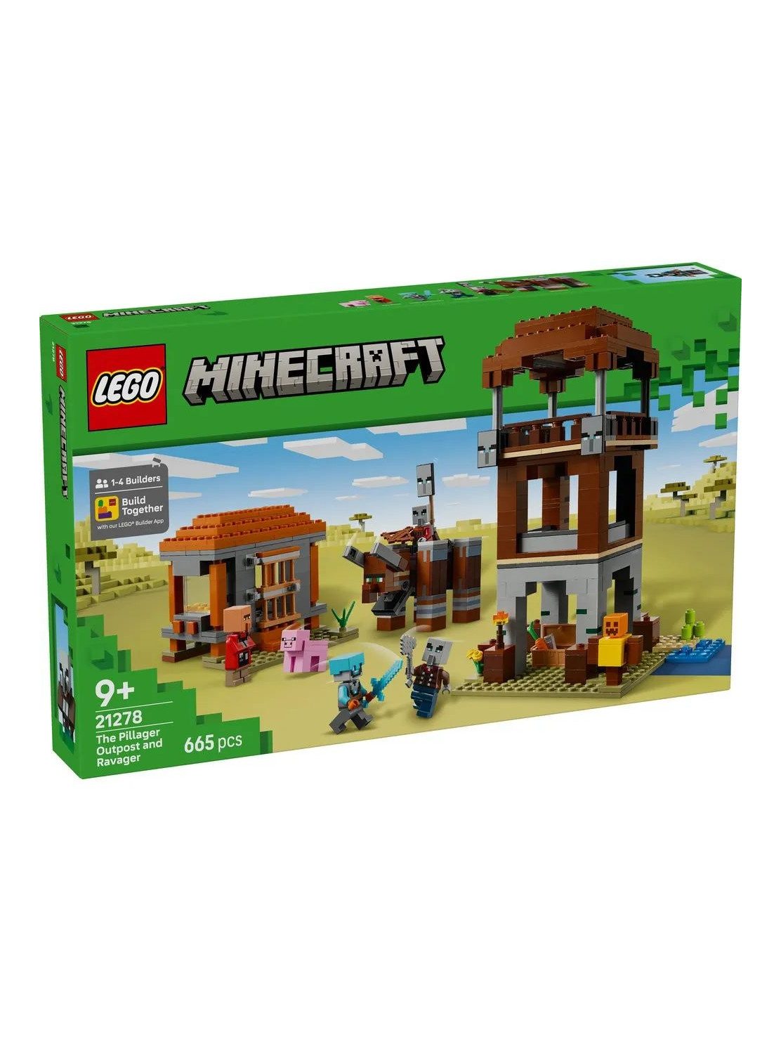 Конструктор LEGO Minecraft Аванпост мародёров 665 дет. - фото 1