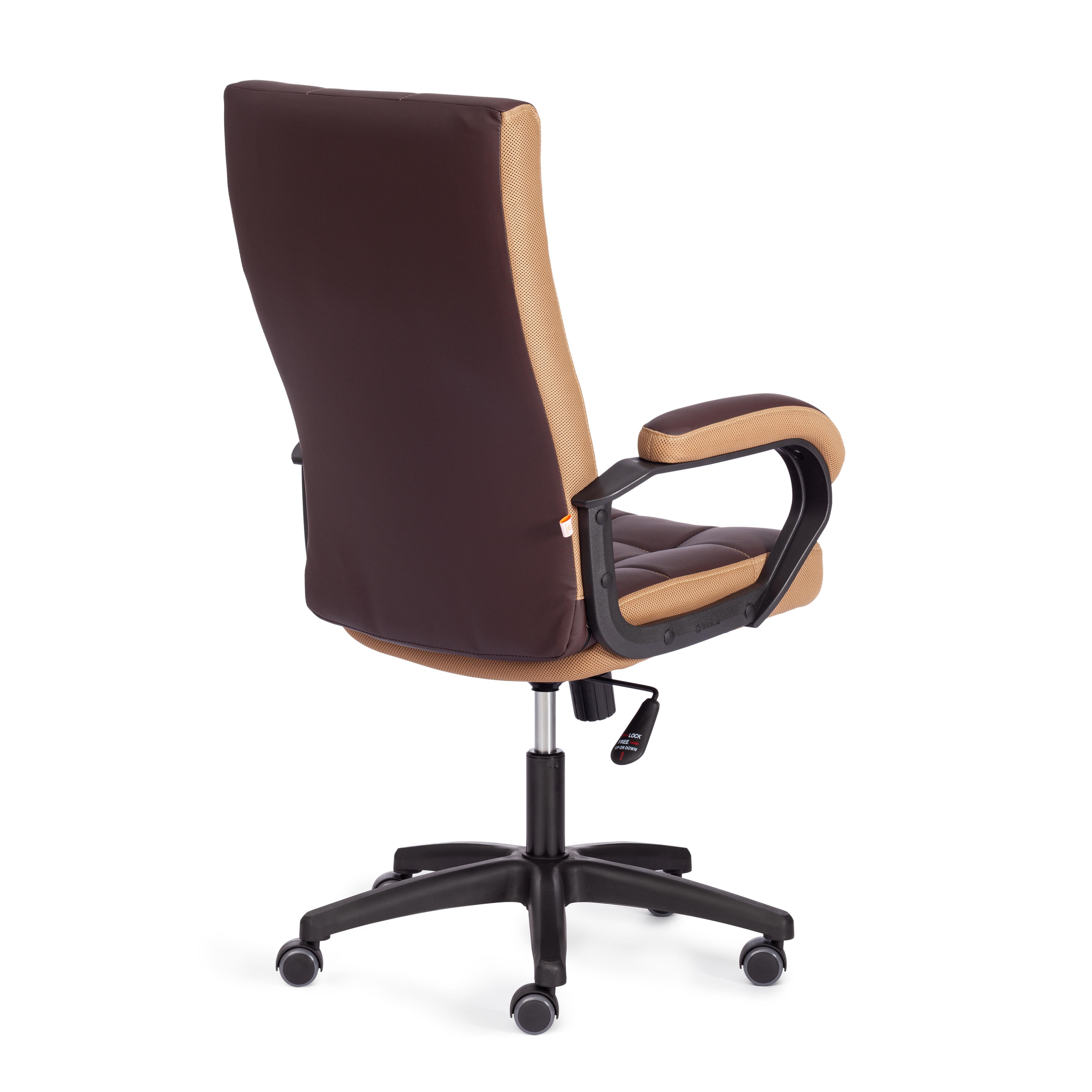 Компьютерное кресло TETCHAIR Тренди коричневый/бронзовый - фото 3