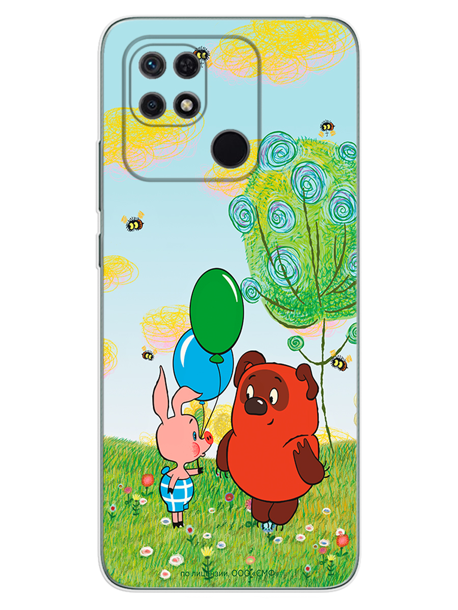 Силиконовый чехол Mcover для смартфона Xiaomi Redmi 10C Союзмультфильм Лучшие друзья - фото 1