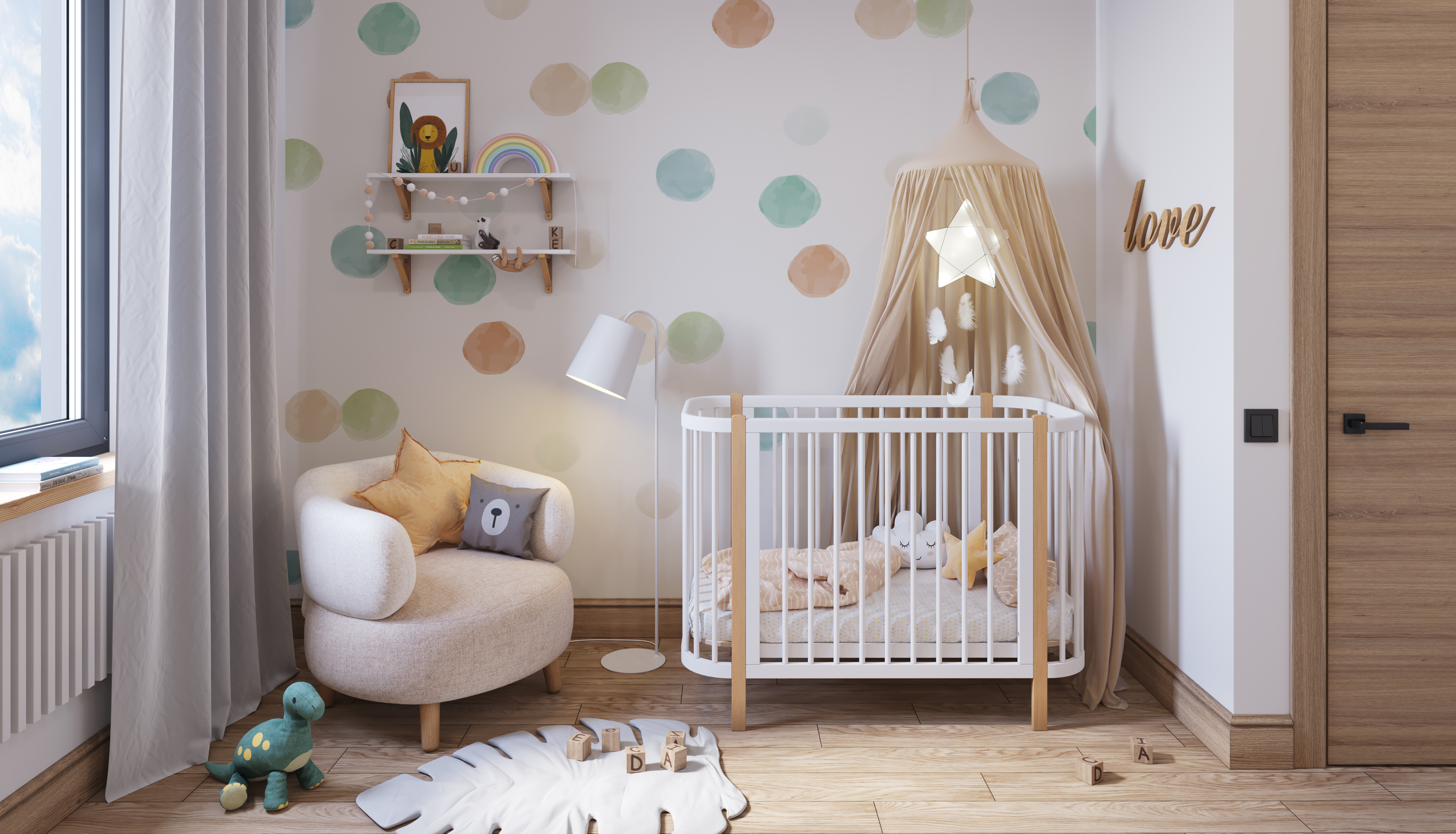 Детская кроватка Polini kids 350 прямоугольная, продольный маятник (белый) - фото 43