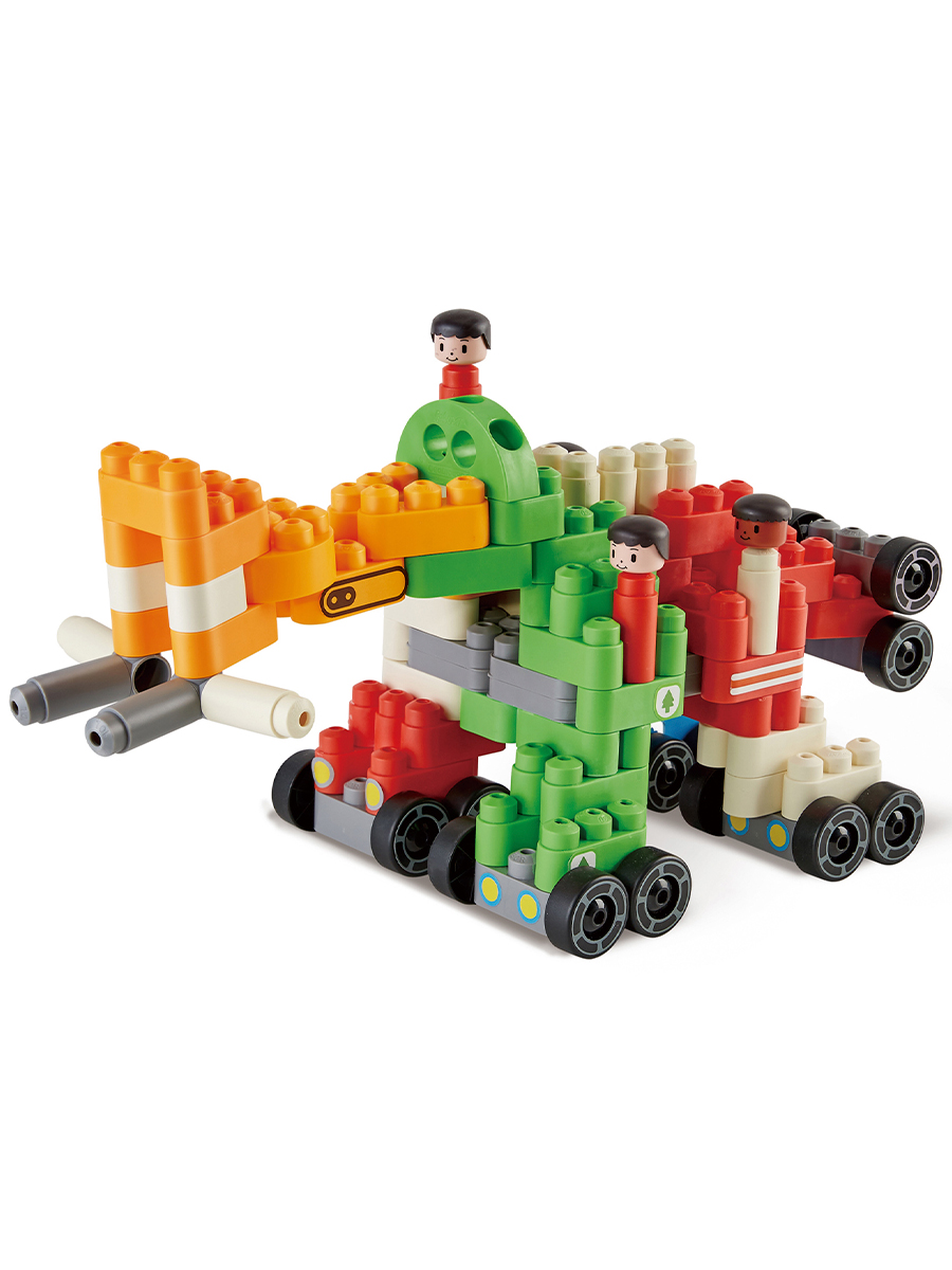 Конструктор Hape Городской транспорт 130 дет. - фото 5