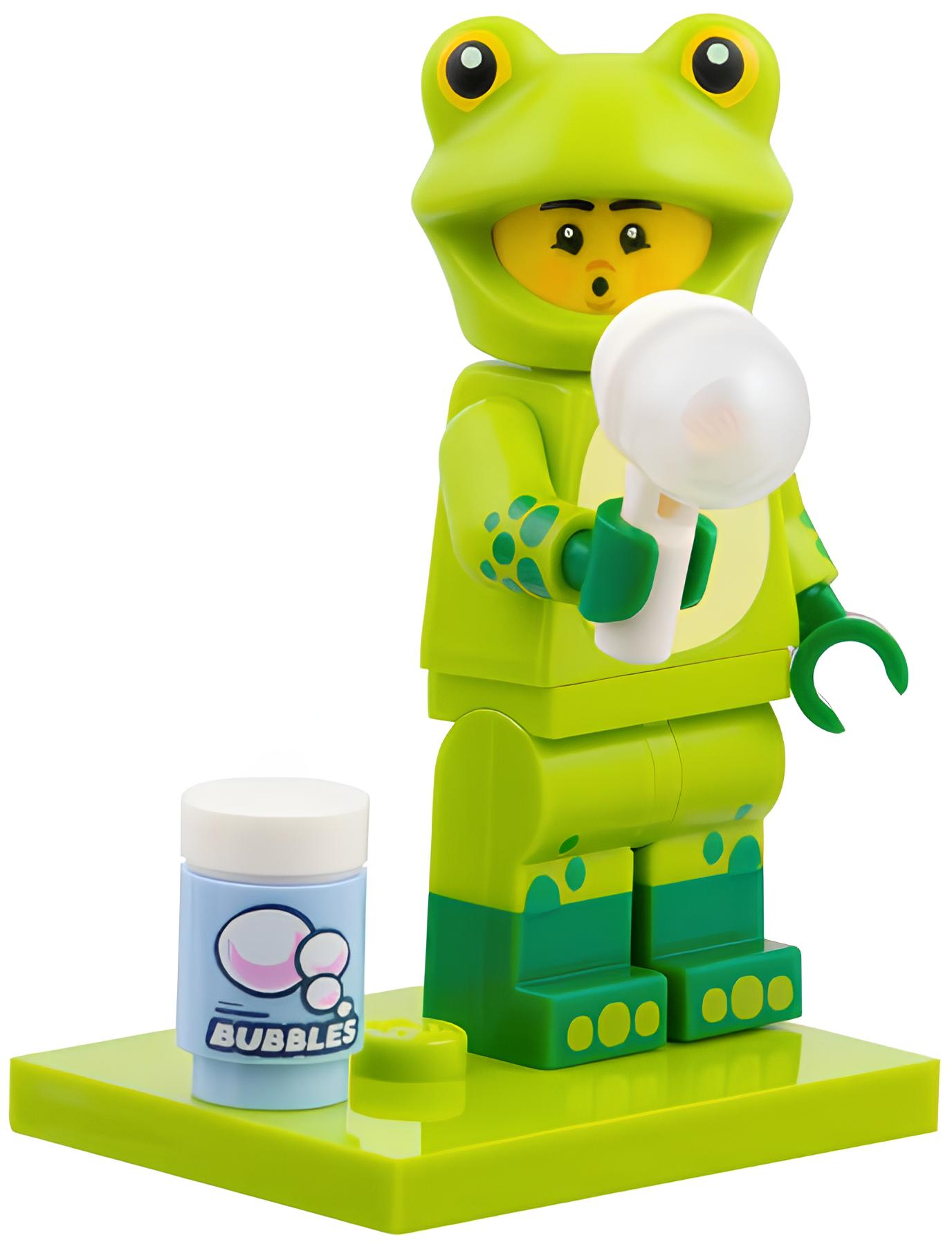 Фигурка LEGO Frog Costume Fan col28-5 - фото 1