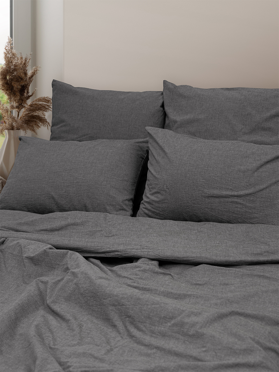 Комплект постельного белья BRAVO Organic графит 6 предм. - фото 8