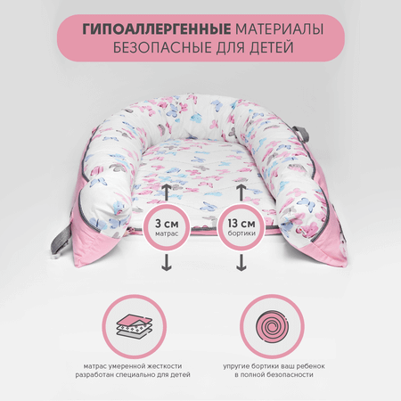 Матрас loombee Бабочки 100х70