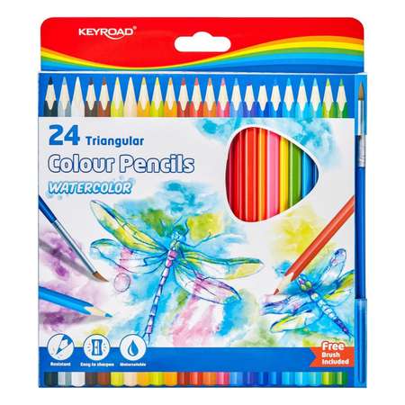 Карандаши акварельные KEYROAD 25 шт.