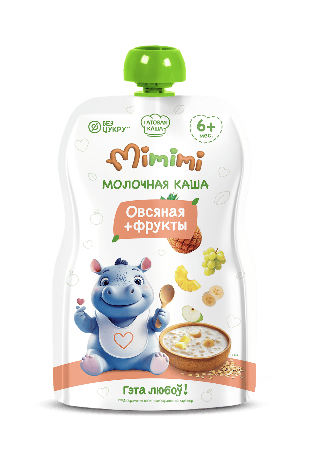 Каша молочная Mimimi овсяная и фрукты 110г с 6мес - фото 1
