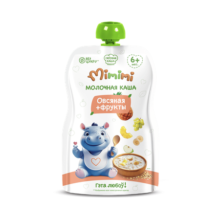 Каша молочная Mimimi овсяная и фрукты 110г с 6мес