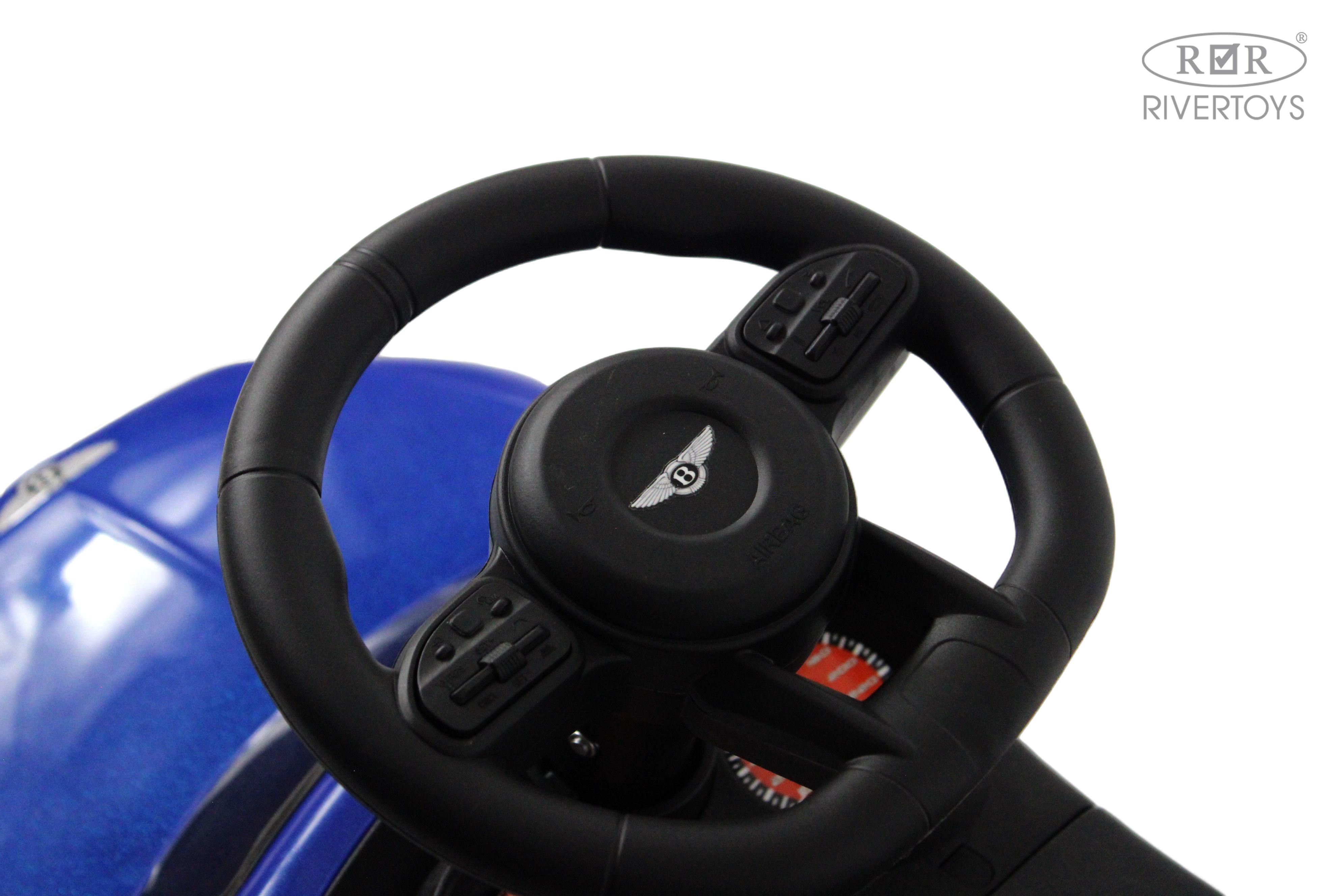 Каталка RIVERTOYS Z004ZZ-T-BLUE синий - фото 6