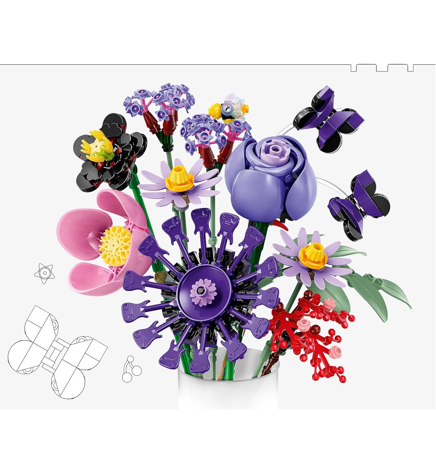 Конструктор LEGO Botanicals Букет Оливии Родриго 400 дет. - фото 3