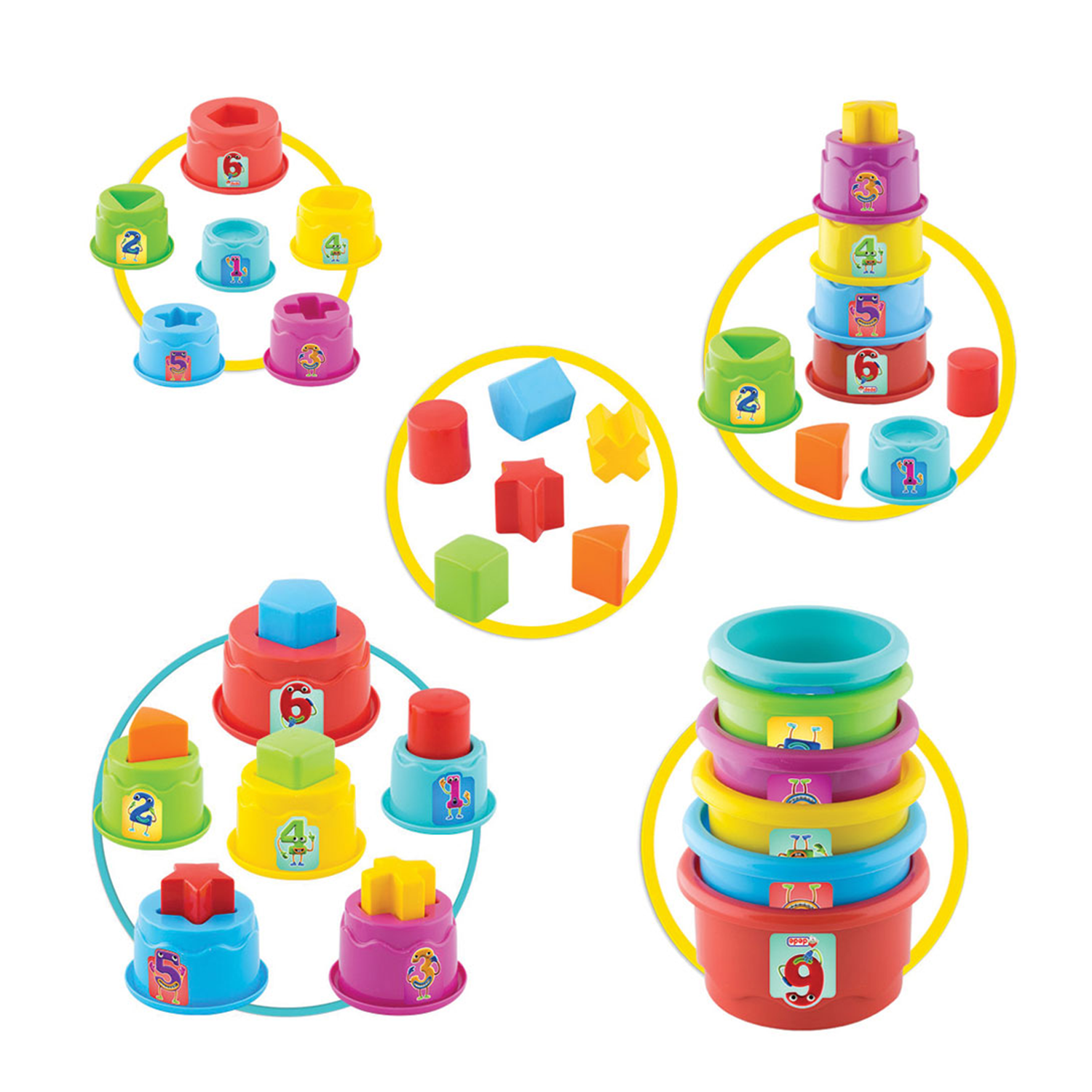 Игрушка Dede пирамидка - фото 3