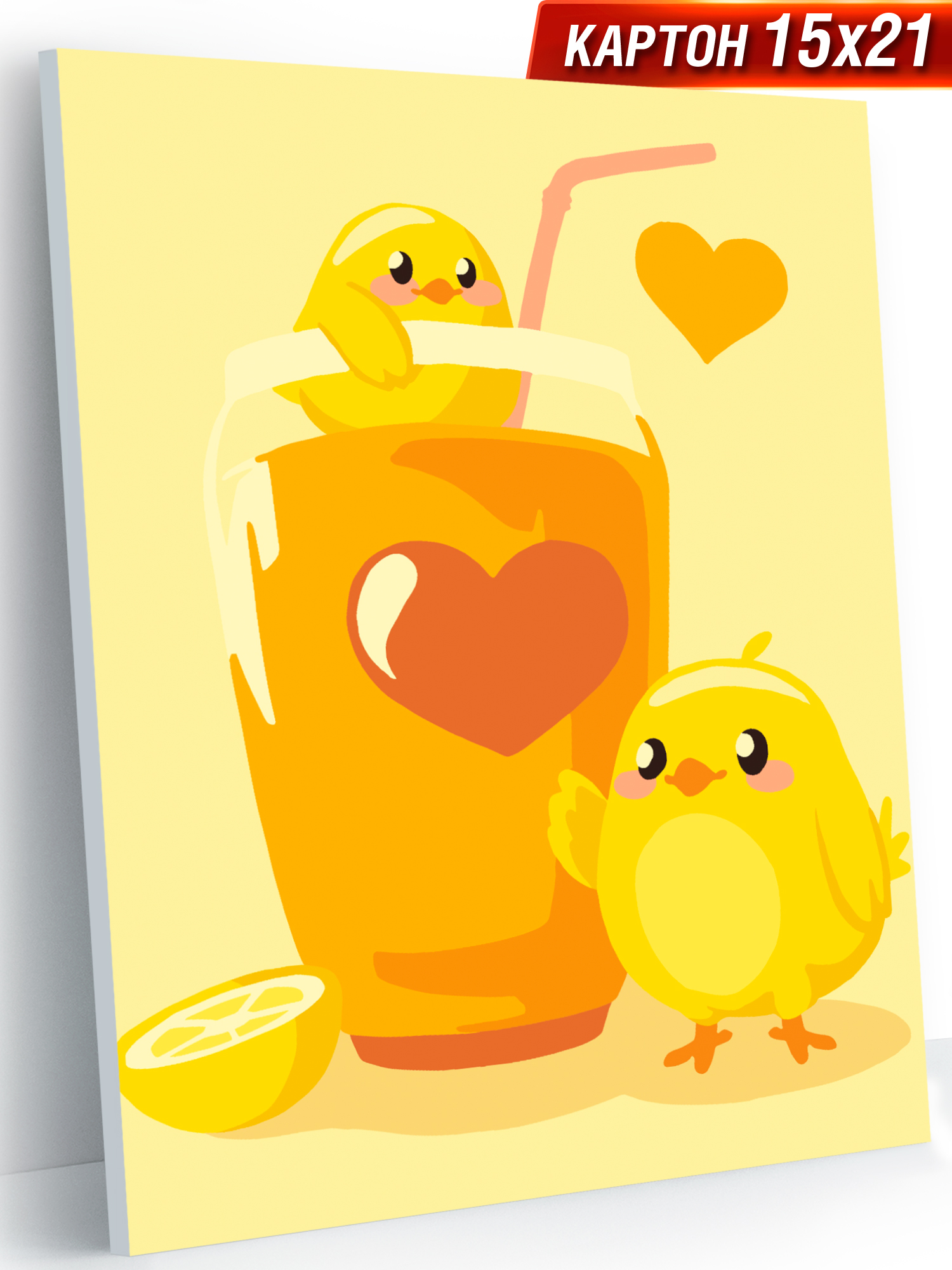 Картина по номерам Hobby Paint Милые цыплята в ассортименте - фото 1