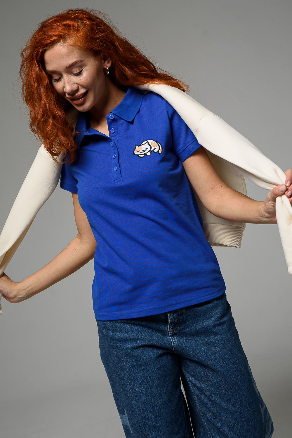 Поло Натали Суслова 8524 индиго+кот - фото 9