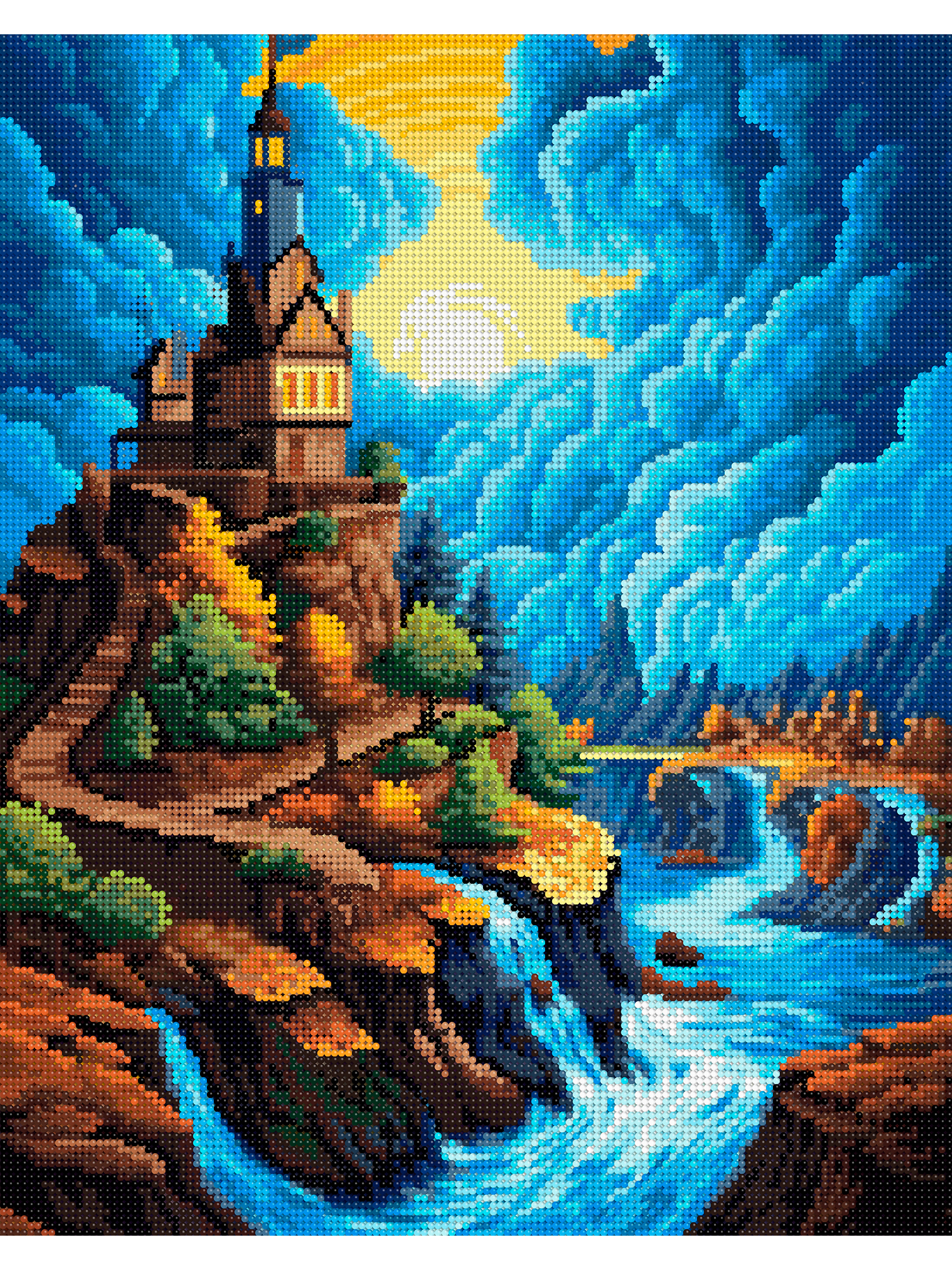Алмазная мозаика Art on Canvas Небесный замок в ассортименте - фото 2