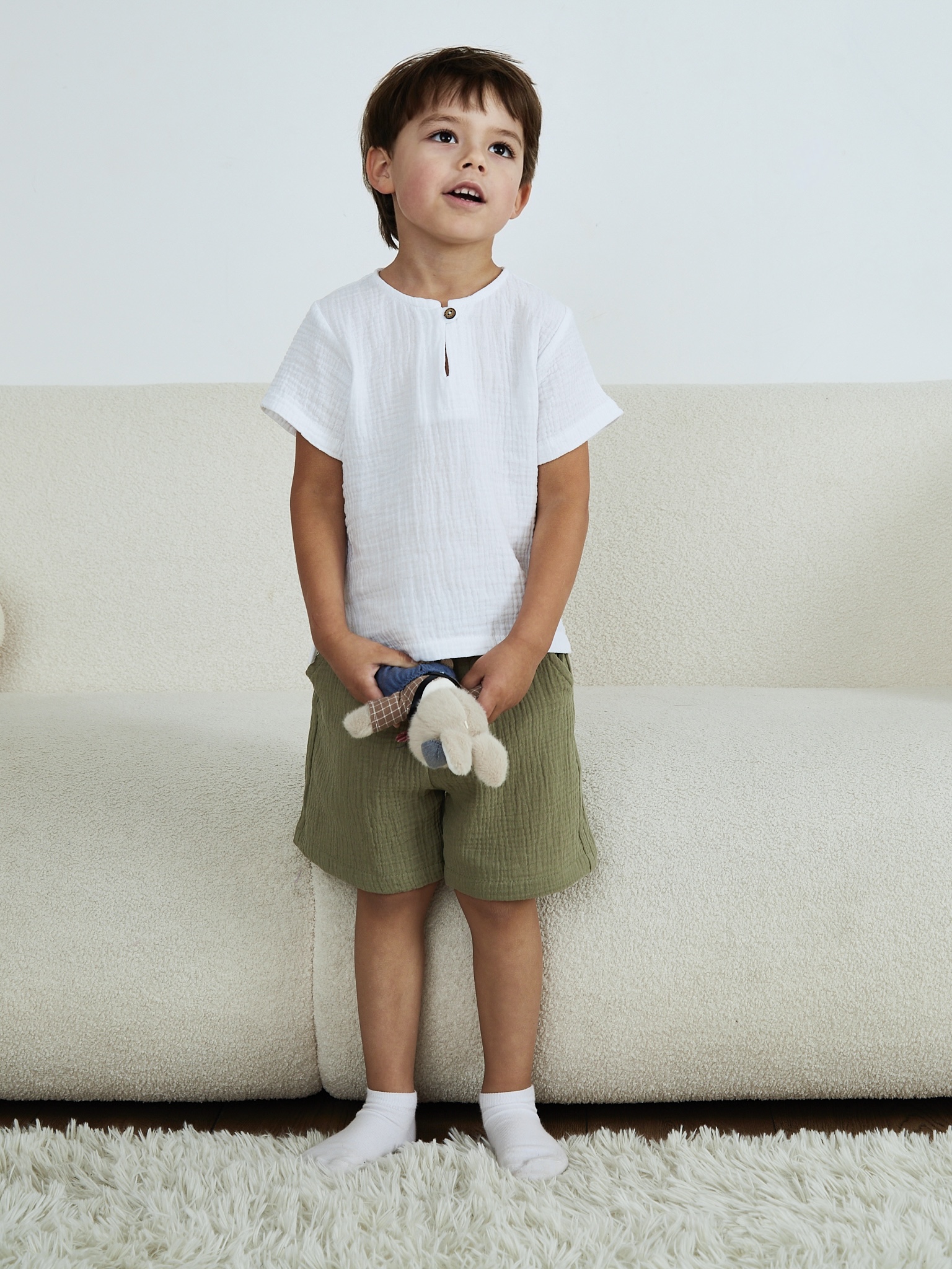 Шорты MOUN Шорты_муслин_хаки - фото 19