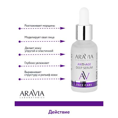 Сыворотка ARAVIA Laboratories ANTI-AGE DEEP SERUM 30 мл