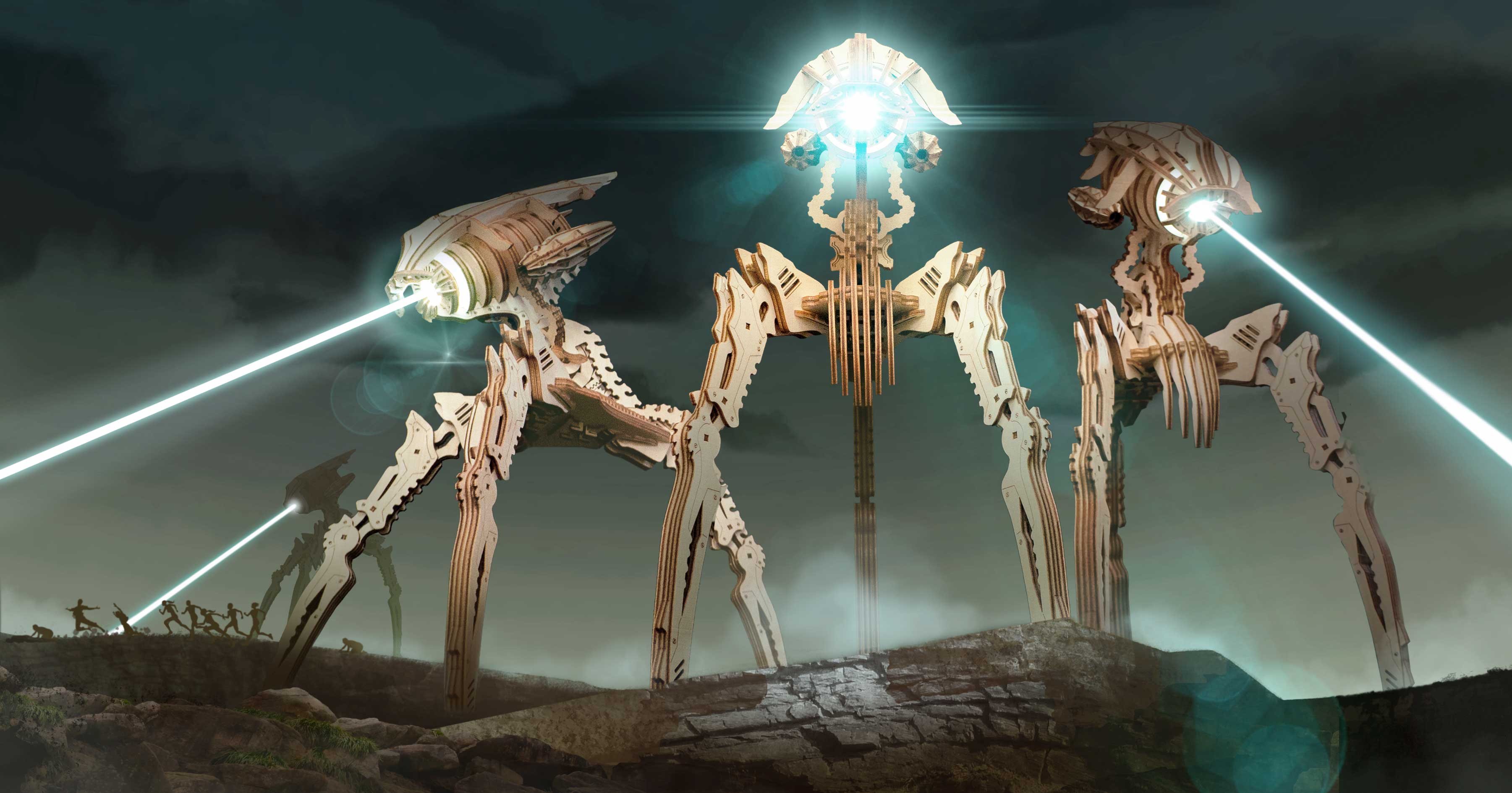 Конструктор Lemmo Захватчик Миров деревянный 183 дет. - фото 7