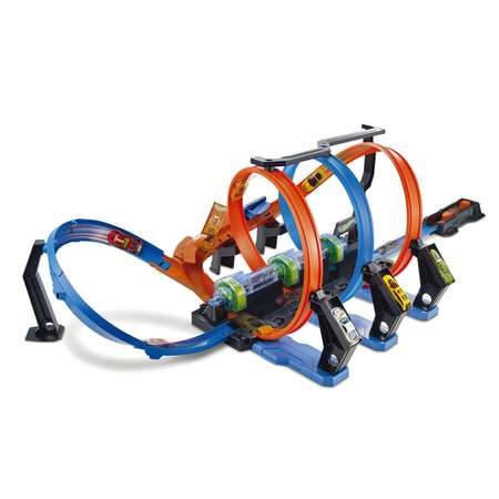 Трек Hot Wheels Винтовое столкновение с пусковой установкой