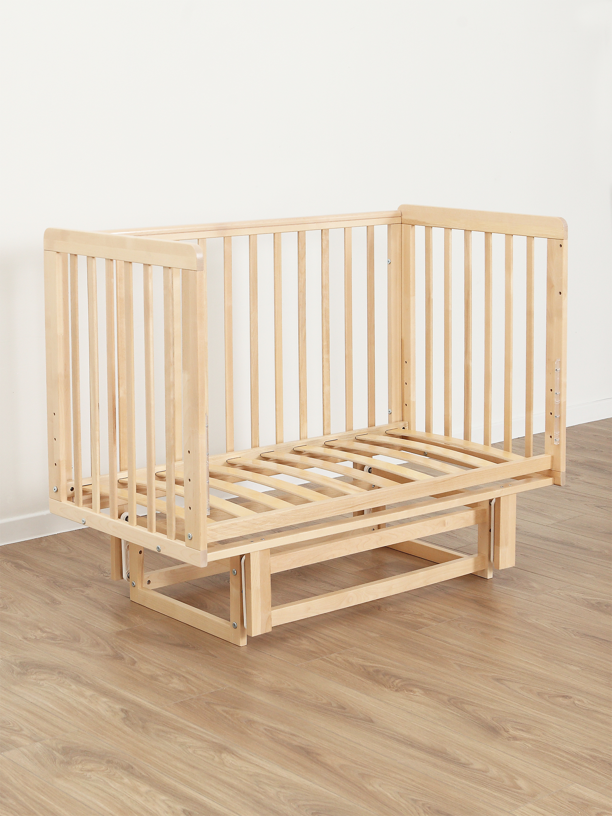 Детская кроватка Уютная среда Кроватка КР120, поперечный маятник (бежевый) - фото 25