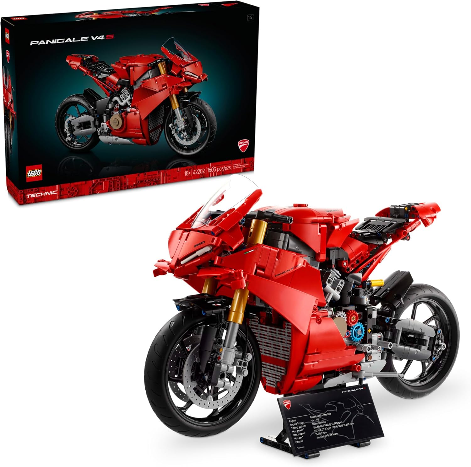Конструктор LEGO Technic Мотоцикл Ducati Panigale 1603 дет. - фото 1