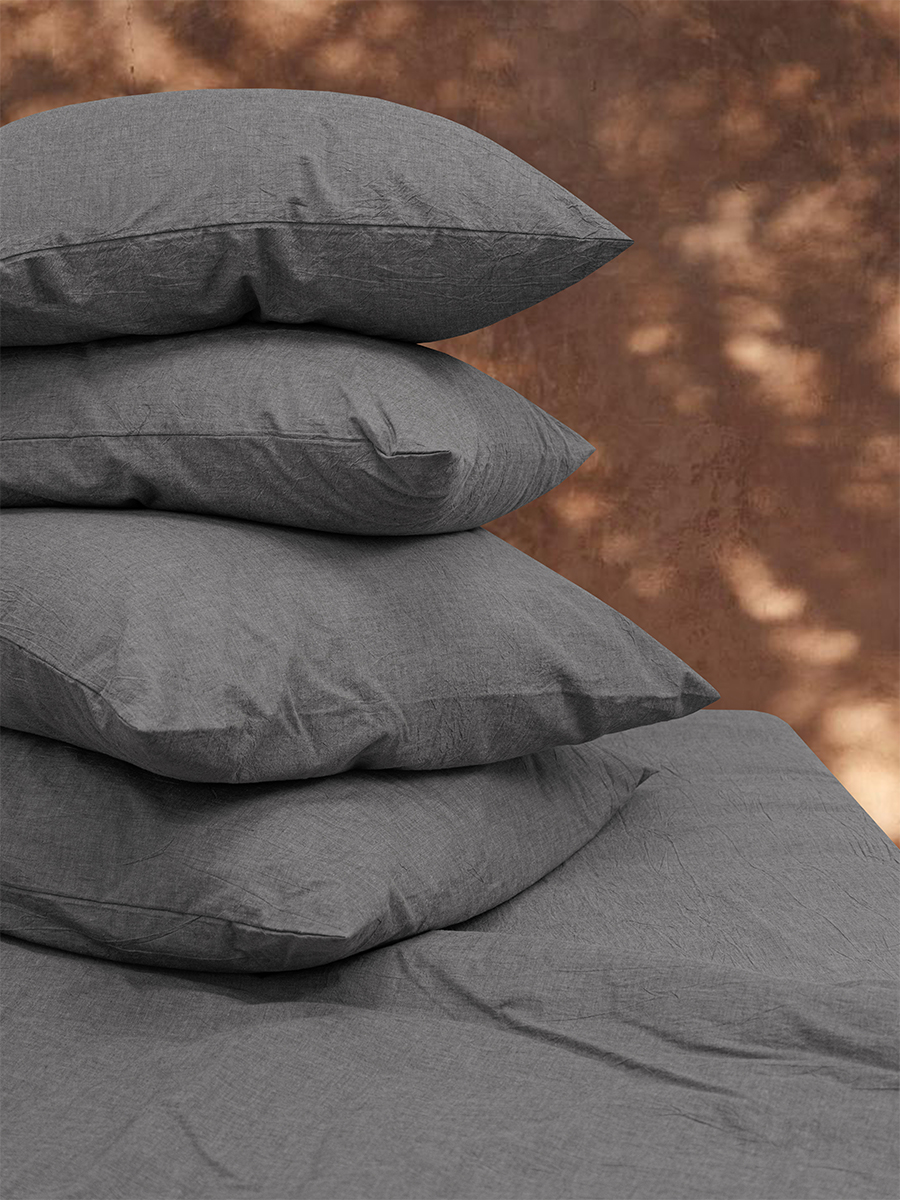 Комплект постельного белья BRAVO Organic графит 6 предм. - фото 6