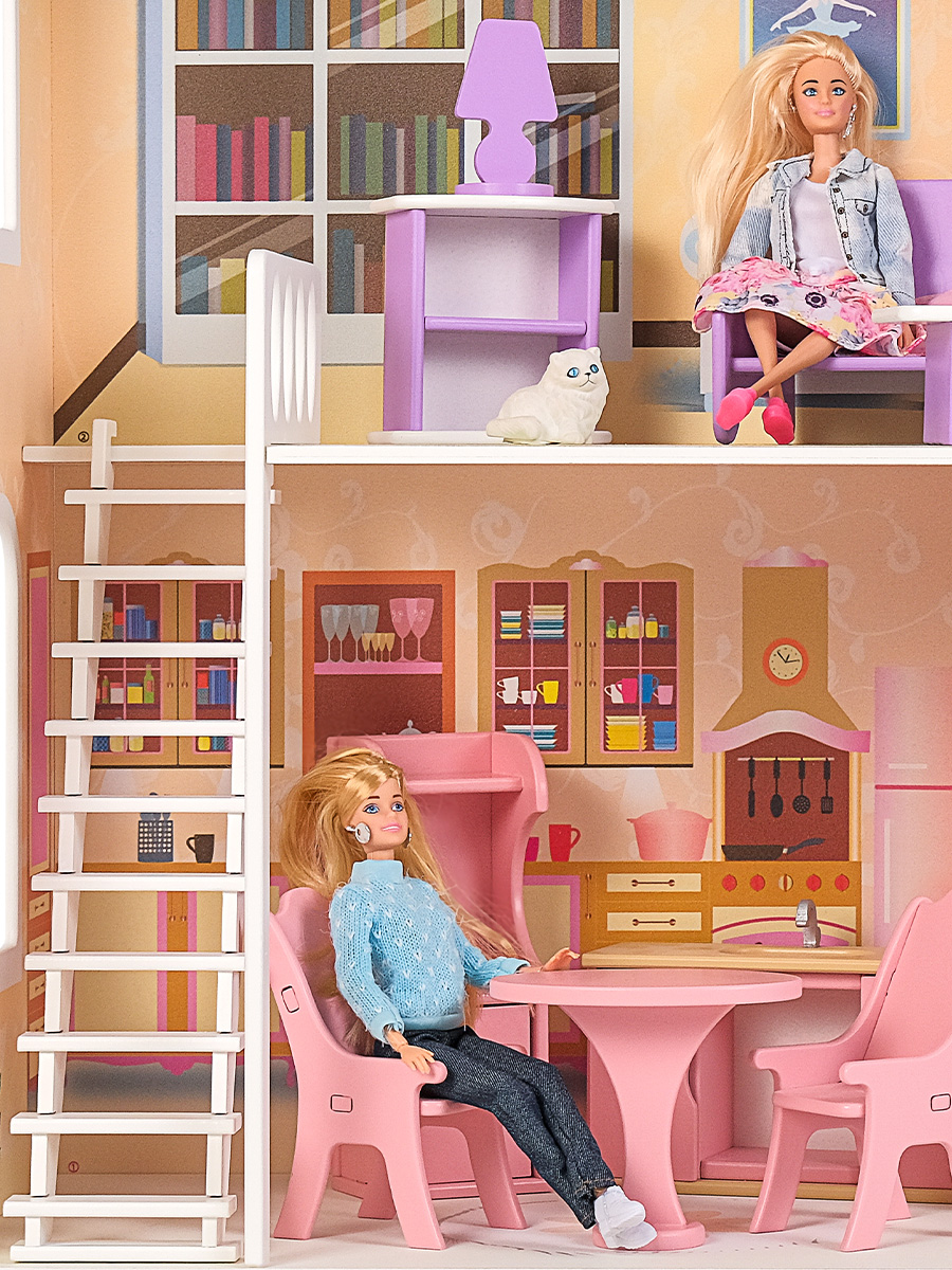 Домик для кукол PAREMO 120 см с мебелью PD315-02 - фото 15