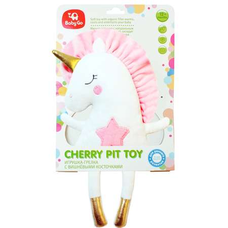 Игрушка BABY CO.LTD грелка 3в1 с вишневыми косточками Единорог