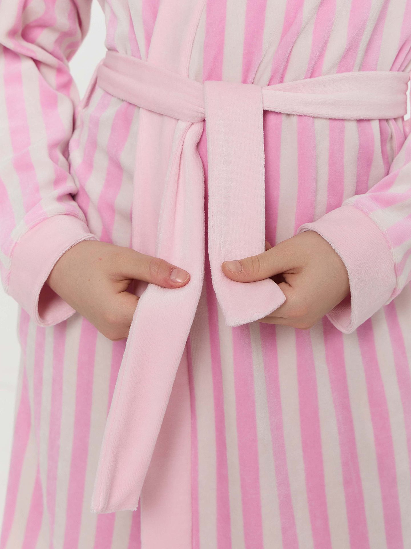 Халат Mark Formelle (Марк Формэль) 557703-2/розовая полоска - фото 6