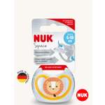 Пустышка Nuk силикон ортодонтическая от 6 мес. 1 шт.