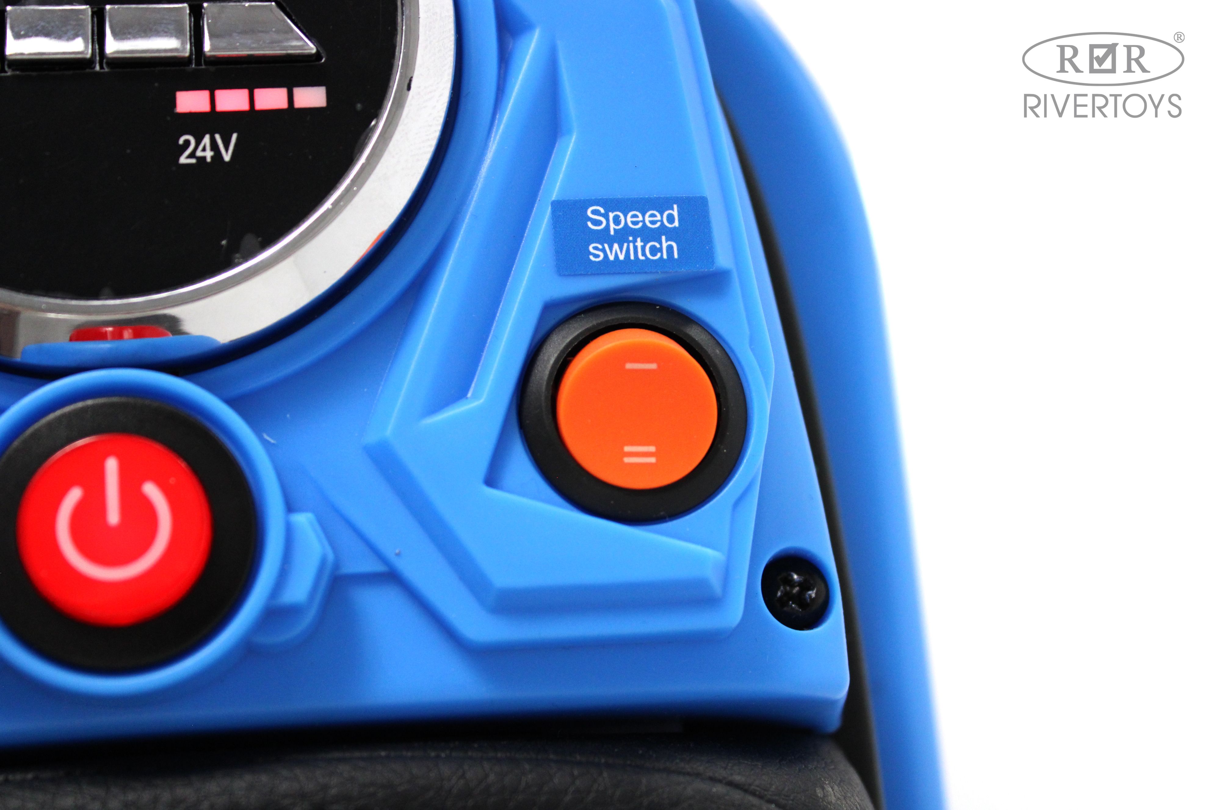 Электромотоцикл RIVERTOYS A005AA-MOTO-BLUE - фото 7