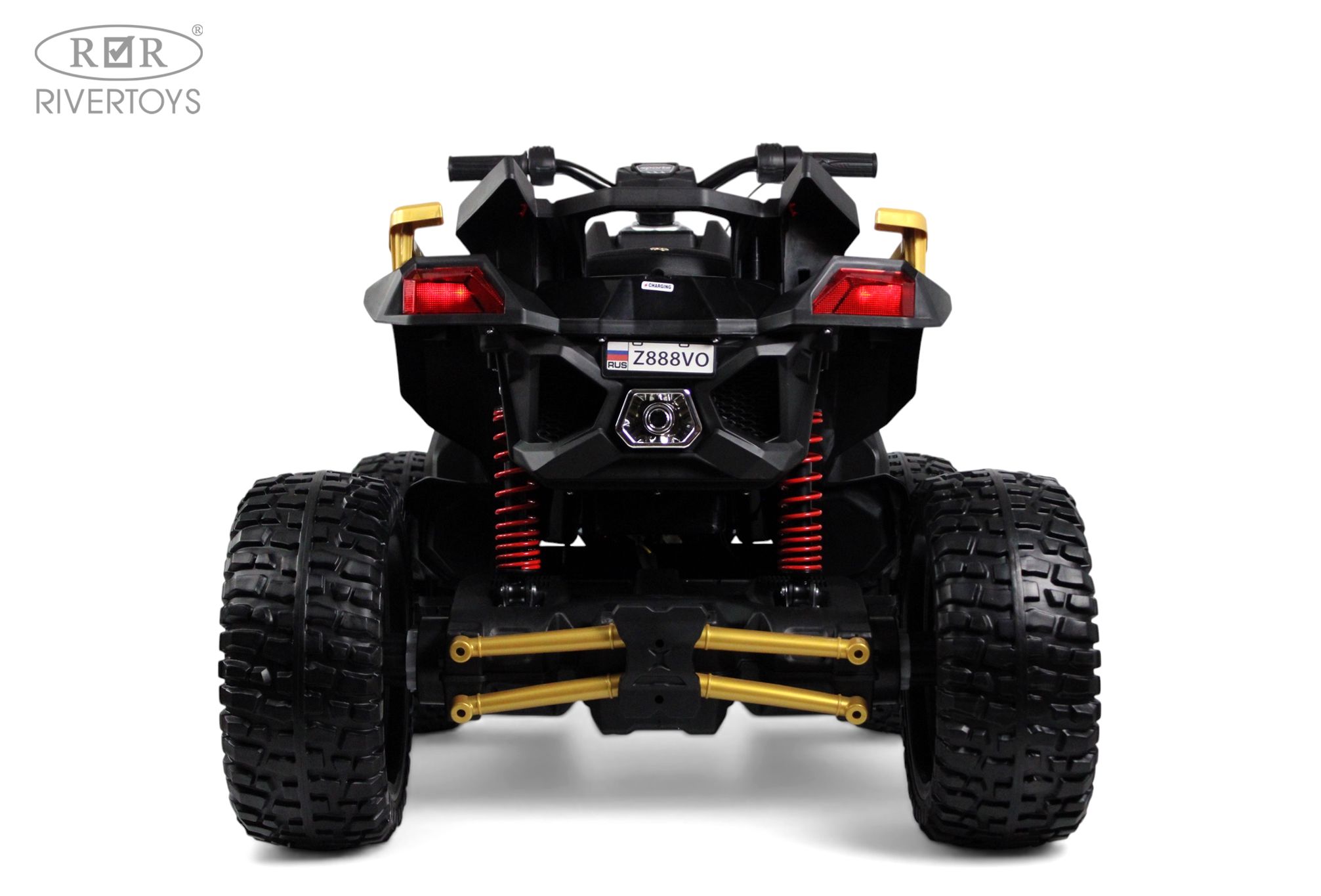 Электромобиль RIVERTOYS Z888VO-BLACK С пультом ДУ - фото 3