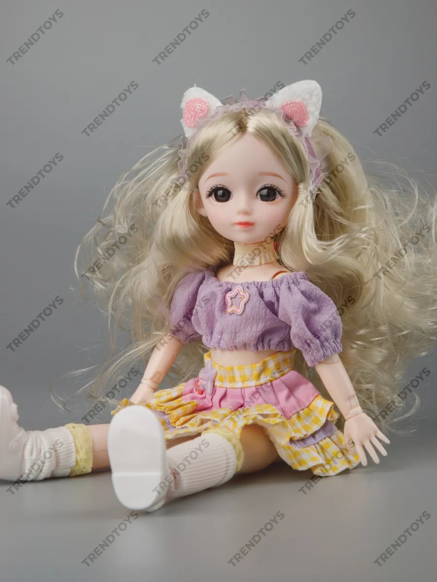 Кукла модельная TrendToys шарнирная блондинка высота 30 см NIT032 - фото 9
