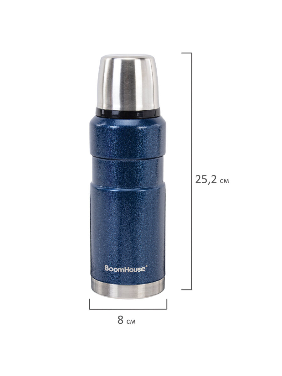Термос BoomHouse для чая и кофе 600 мл из нержавеющей стали походный - фото 7