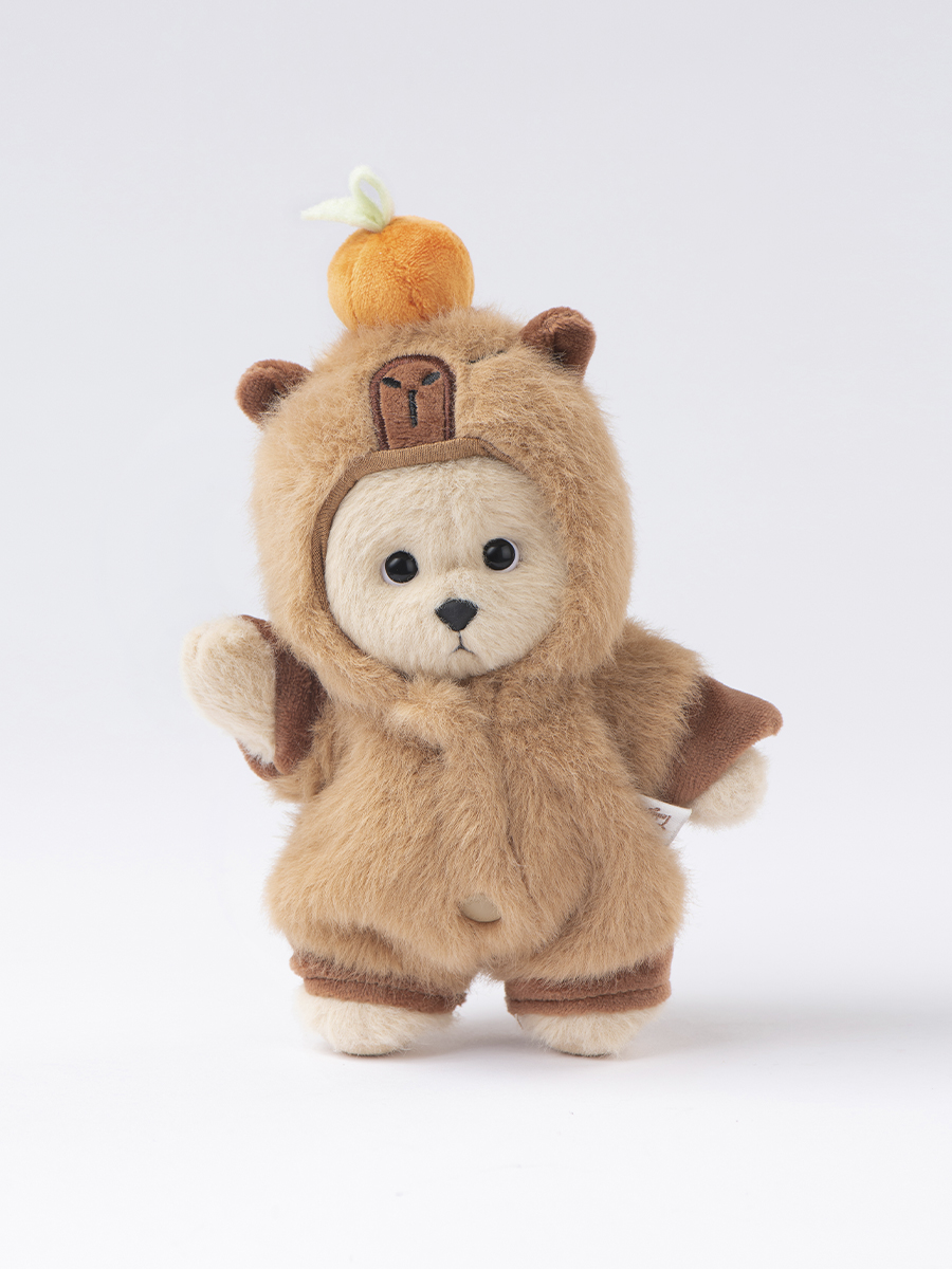 Мягкая игрушка TeddyTales Медведь в костюме Капибары - фото 1