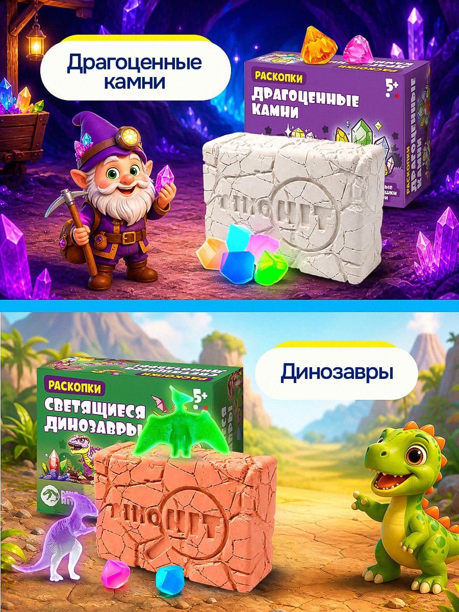 Набор для раскопок DINOHIT Для мальчиков 4в1 - фото 6