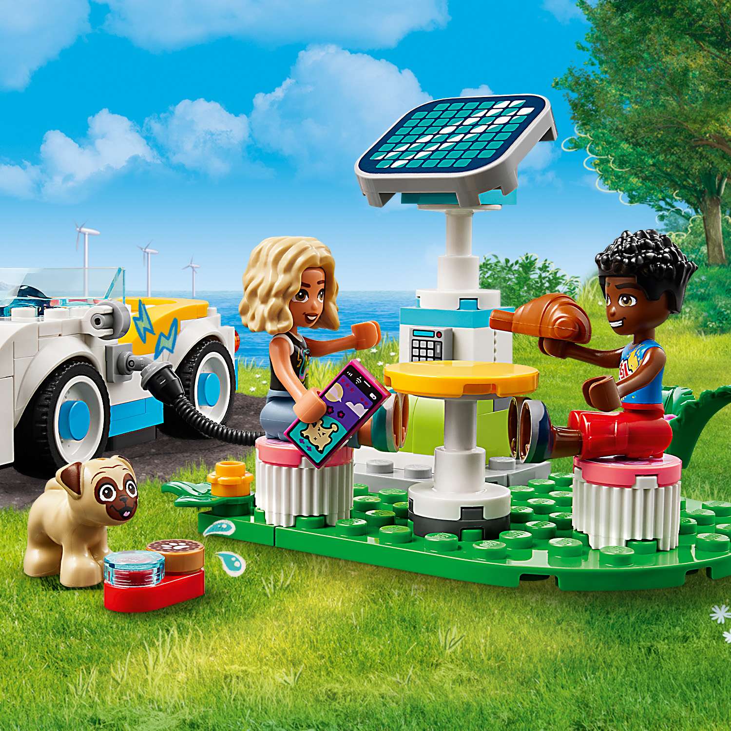 Конструктор LEGO Friends Электрическая машина и ЗУ 170 дет. - фото 7