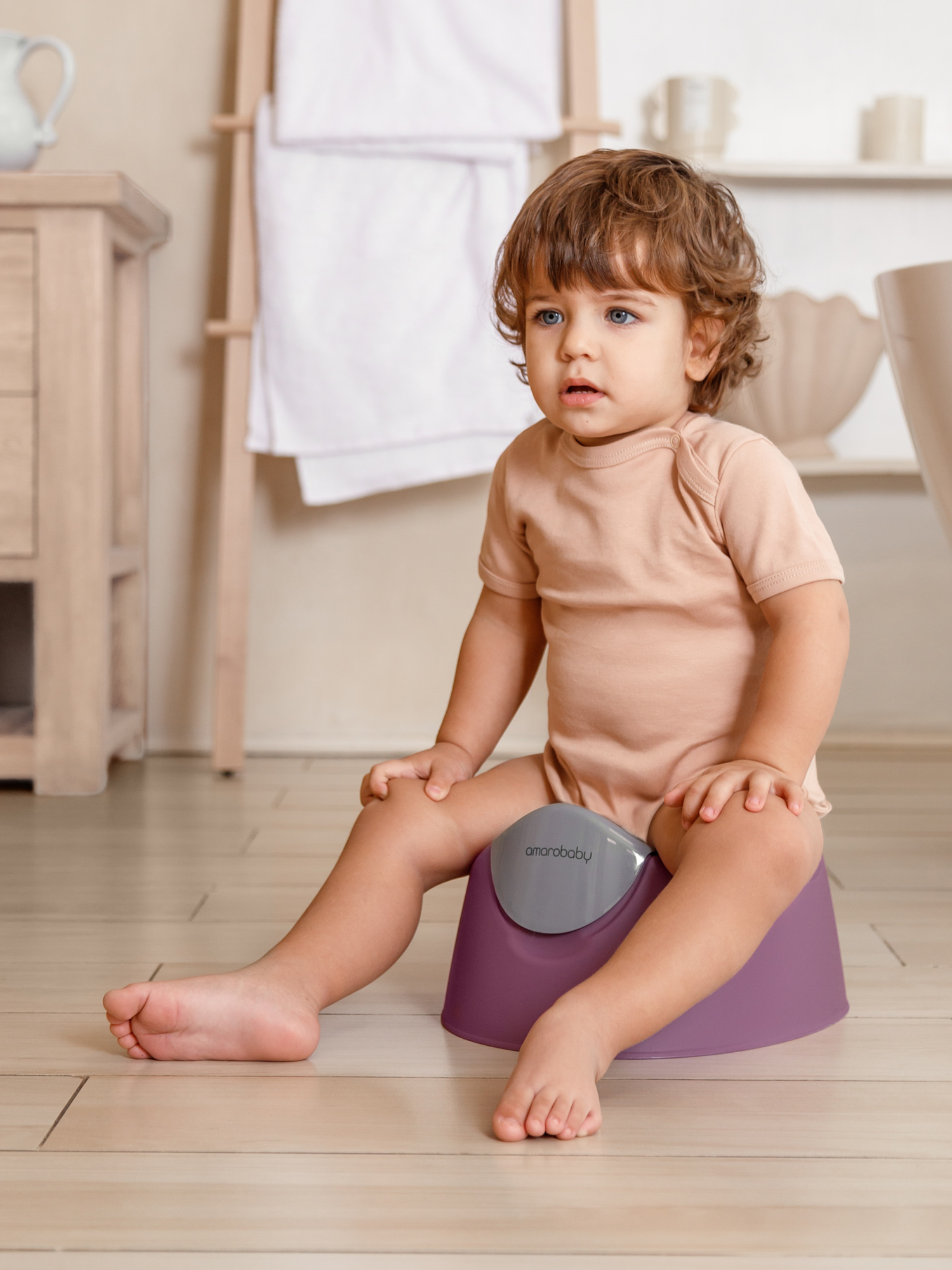 Горшок детский Amarobaby Bonny фиолетовый - фото 7
