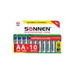 Батарейки алкалиновые Sonnen АА щелочные пальчиковые LR06 15А