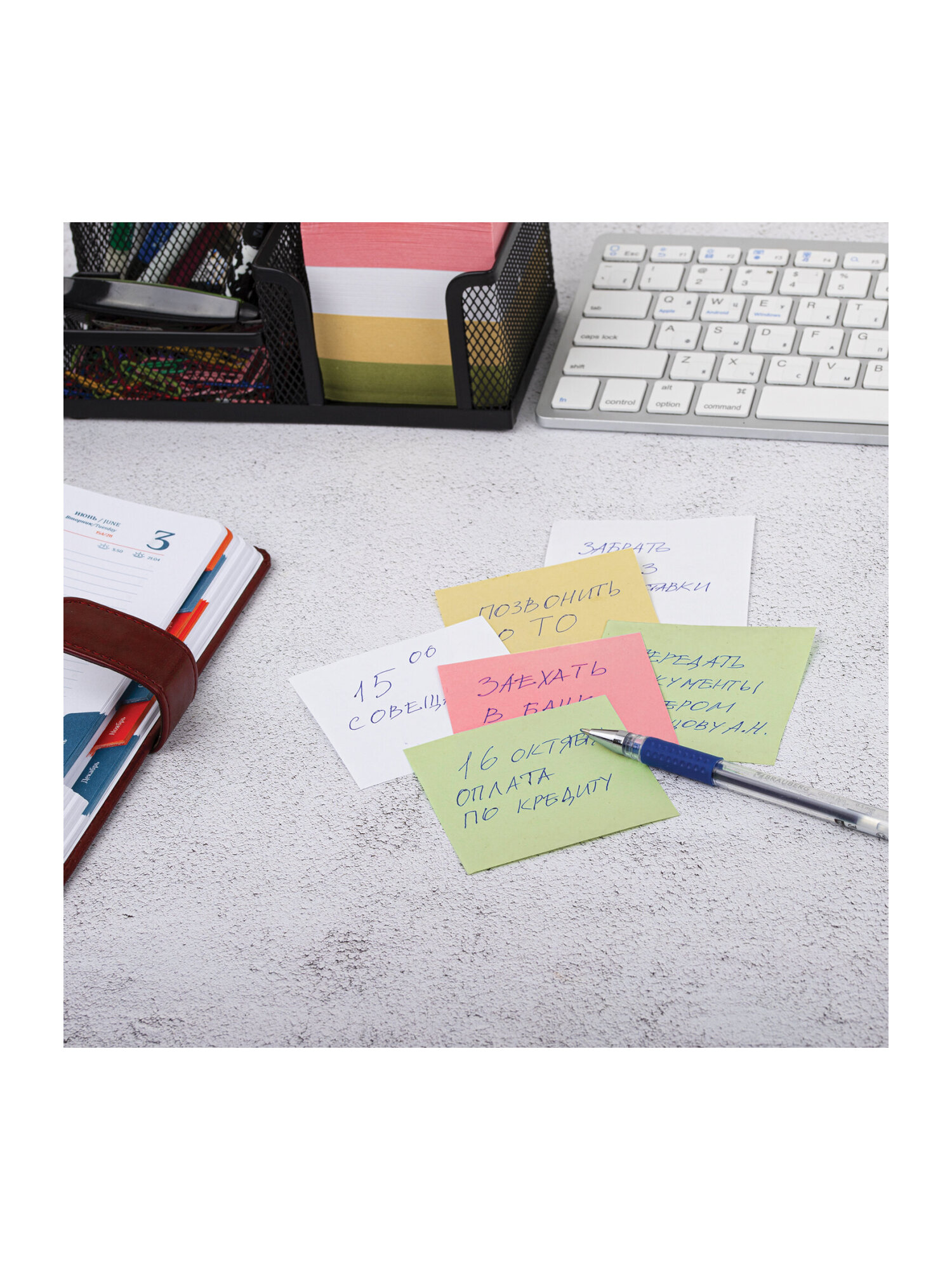 Блок бумажный Staff для записей и заметок проклеенный куб 8х8х8 см цветной - фото 8