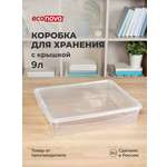 Ящик универсальный Econova 40х33.5х85 см Кристалл 9 л бесцветный
