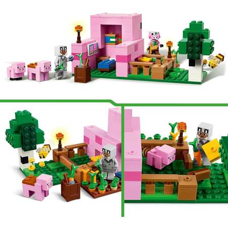 Конструктор LEGO Minecraft Домик для маленьких поросят блочный