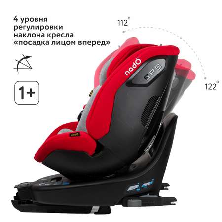 Автокресло nado Garnet red Isofix 0+/1/2 (0-25 кг)
