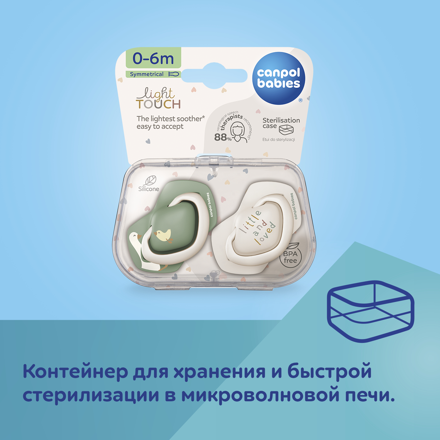 Пустышка Canpol Babies силикон анатомическая от 6 мес. 2 шт. - фото 6