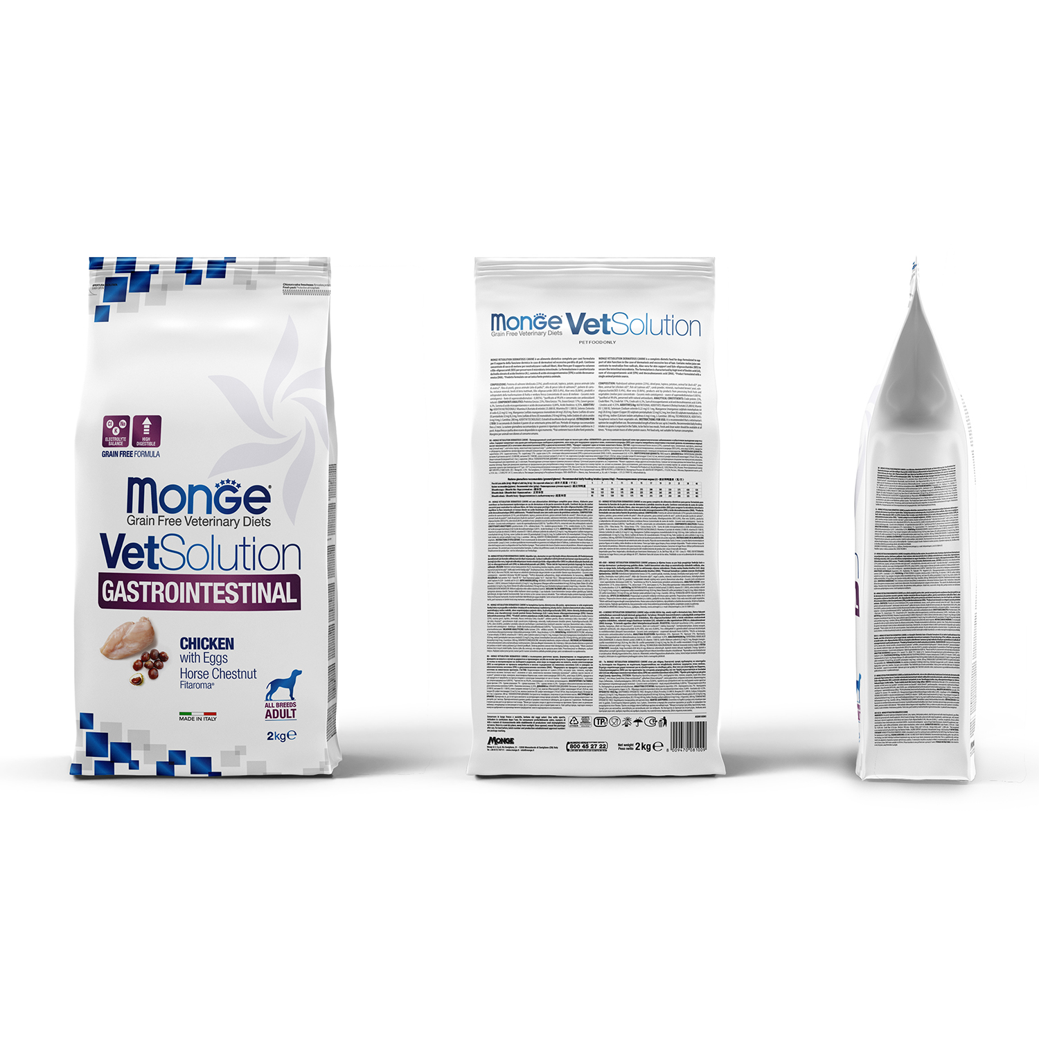 Корм для собак диетический MONGE VetSolution Dog Gastrointestinal Гастроинтестинал при заболеваниях ЖКТ 2кг - фото 3