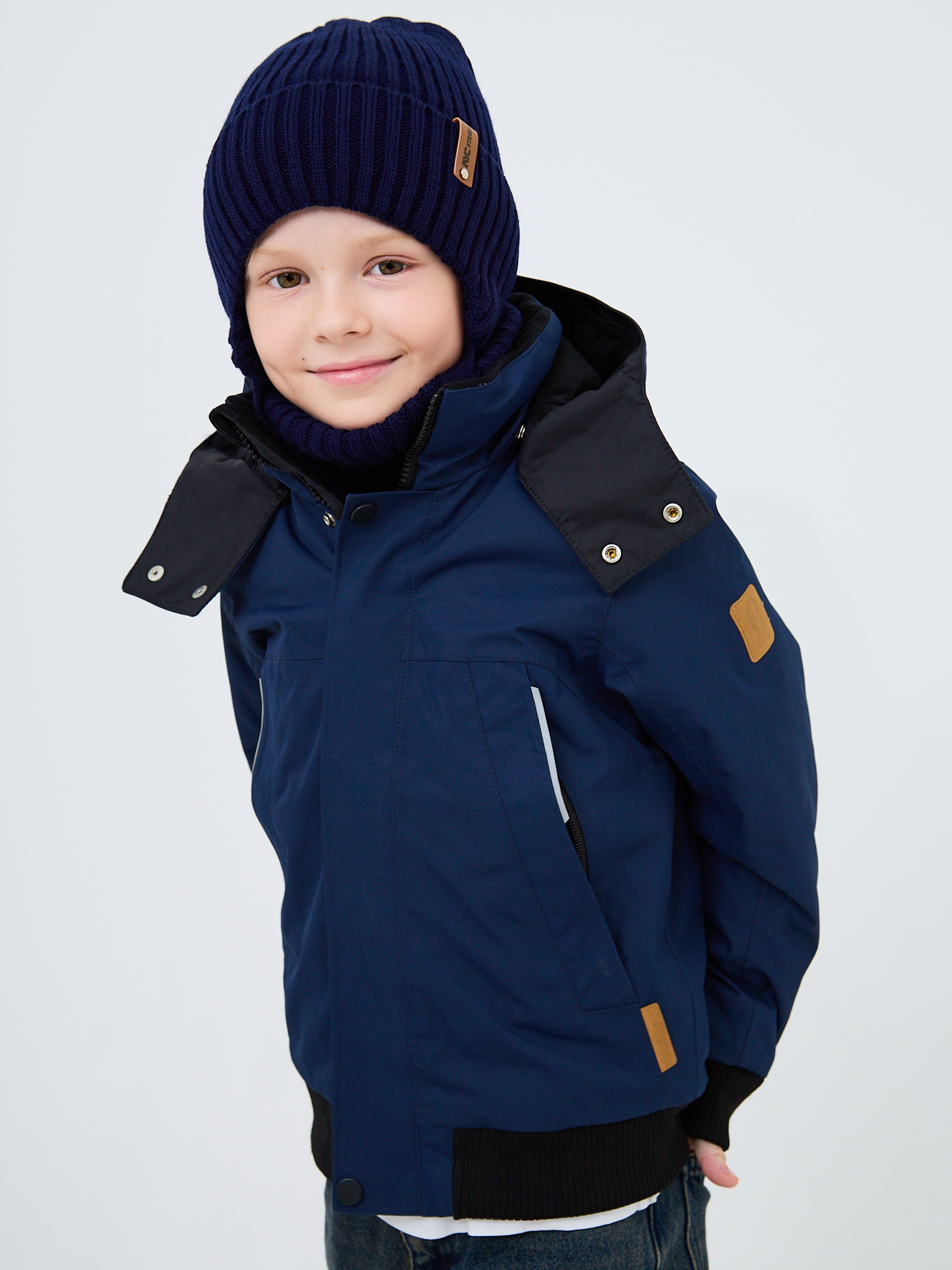 Шапка и снуд NYCkids NYC-H-56-zaviazki-DblueB - фото 10