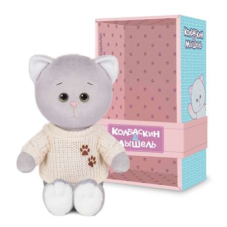 Игрушка мягкая Колбаскин и Мышель котик Колбаскин&Мышель 20 см