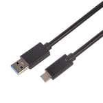 Кабель REXANT USB-A 3.0 - Type-C 3.1 3А 1 метр ПВХ черный